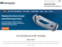 Tablet Screenshot of impression-technologies.com